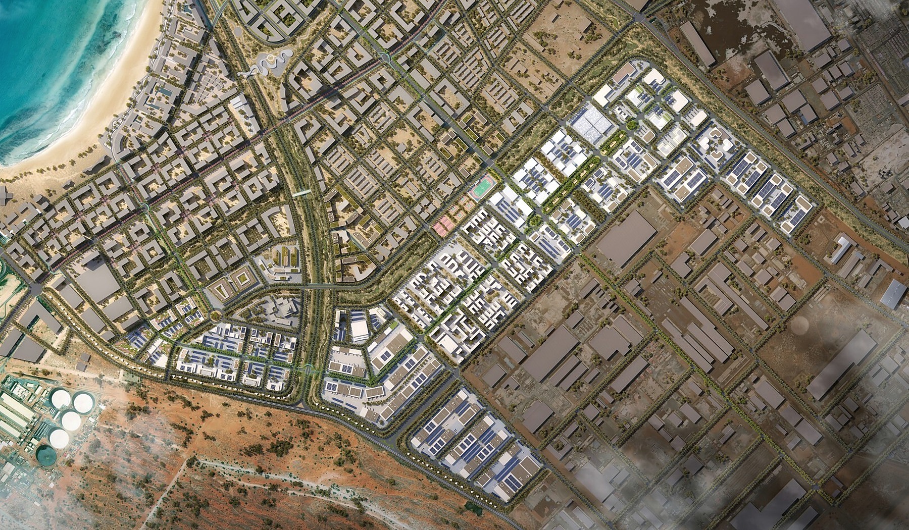 Supplied hospitality development masterplan illustration